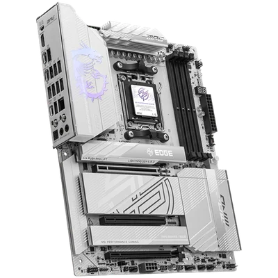 Дънна платка MSI MPG X870E EDGE TI WIFI ATX Socket AM5 DDR5 до 8400MHz PCIe 5.0 Wi-Fi 7 Bluetooth 5.4 7.1 HD Audio 5G LAN