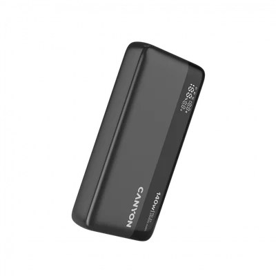 Външна батерия CANYON OnPower 240 PB-240 25000mAh 140W Power Delivery, три порта, дисплей, тъмно сив