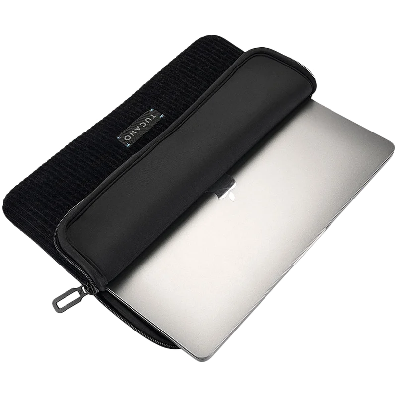 TUCANO VELLUTO 2 Sleeve for MacBook Air 13 / MacBook Pro 13 / Laptop 12, Black
