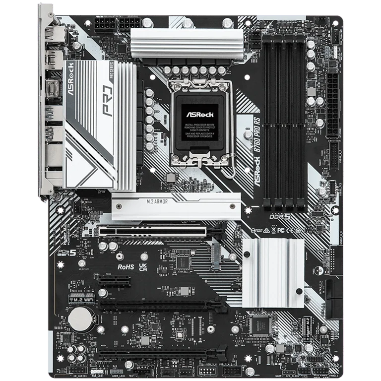 Дънна платка ASROCK B760 Pro RS, Socket 1700, DDR5, ATX