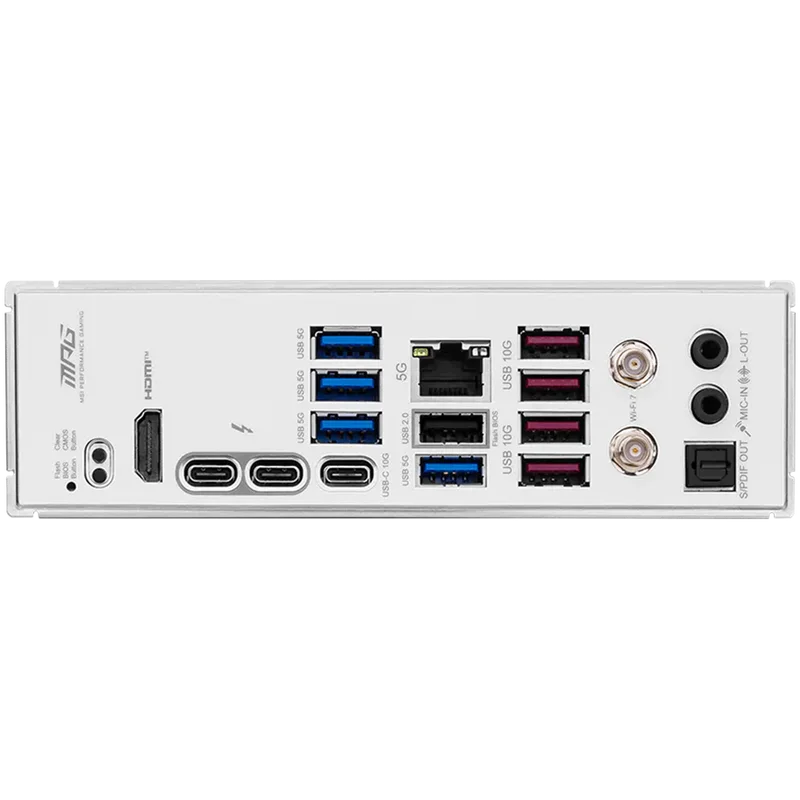 MSI MPG Z890 EDGE TI WIFI, LGA 1851, Dual Channel DDR5 up to 9200(OC)MHz, 2x PCIe x16 slots, 5x M.2 slot, 1x USB 2.0, 4x USB 3.2 Gen 1, 4x USB 3.2 Gen 2, 1x USB 3.2 Gen 2 Type-C, 1x HDMI, 2xTB4, 5Gbps LAN, WIFI7, 7.1 Audio, 3Y