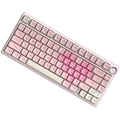 ROYAL KLUDGE R75 Pink Melody Gaming Keyboard Cream switch