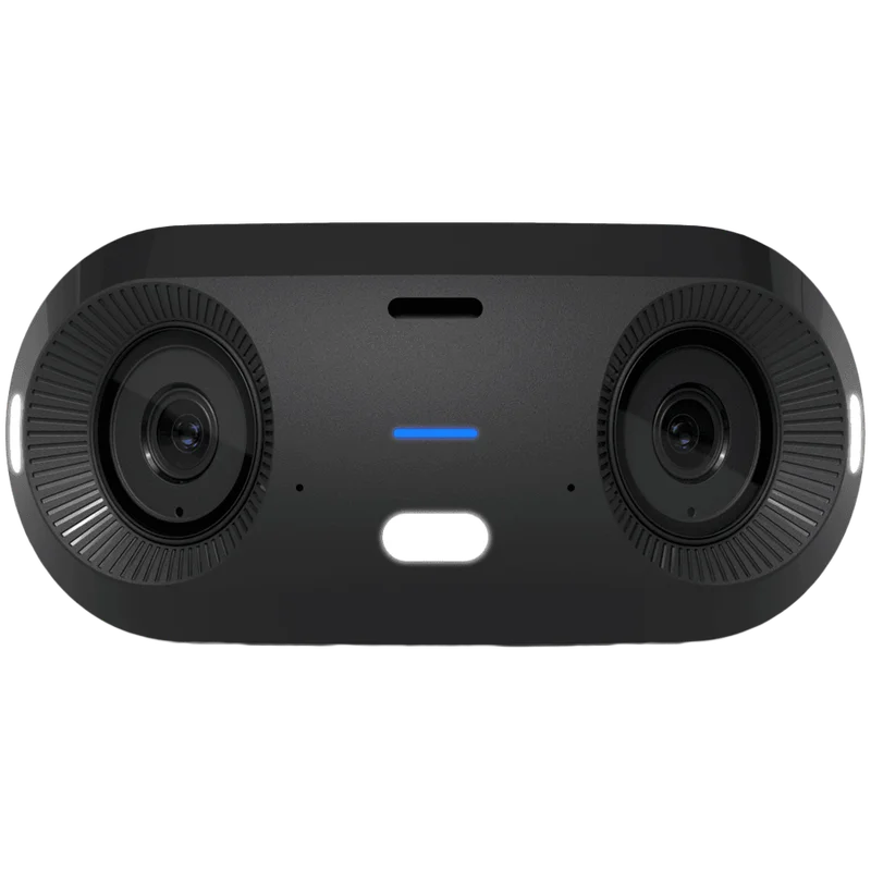 UBIQUITI UVC-G6-180-W Indoor/outdoor dual sensor 16MP 20 FPS PoE+ camera, with a Multi-TOPS AI Engine and panoramic 180 coverage