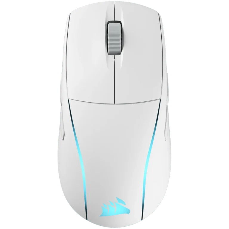 Гейминг мишка CORSAIR M75 WIRELESS, RGB, безжична, бяла