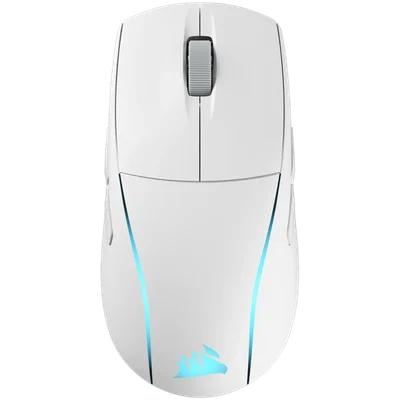 Гейминг мишка CORSAIR M75 WIRELESS, RGB, безжична, бяла