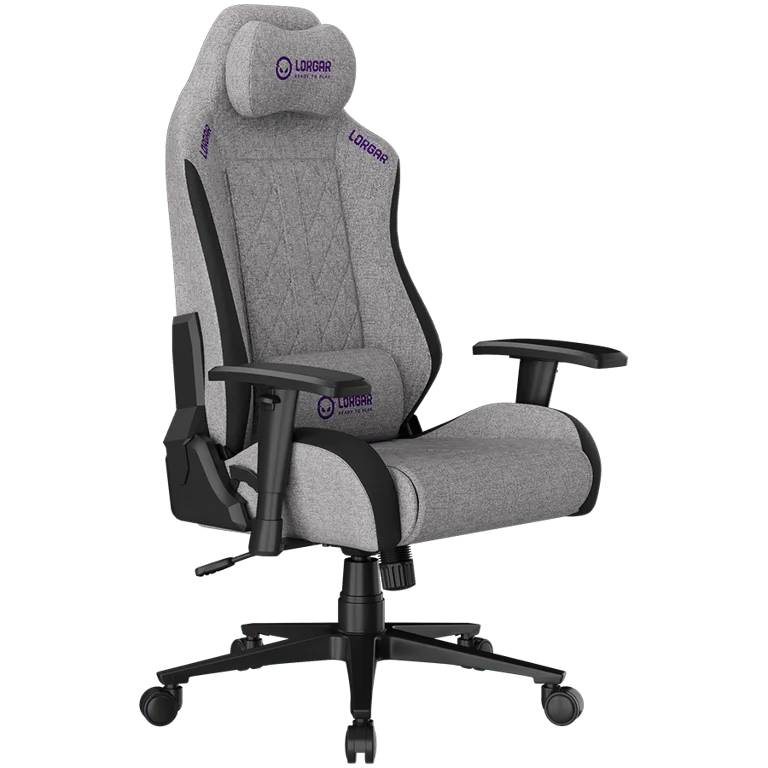 LORGAR CHA41, Ergonomic Gaming Chair Advanced, premium anti-stain fabric, Grey