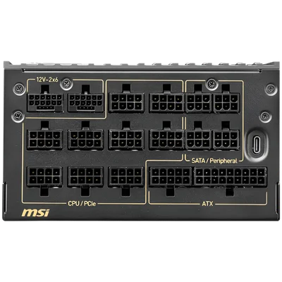 Захранване MSI MEG Ai1600T PCIE5 1600W 80 Plus Titanium ATX 3.1