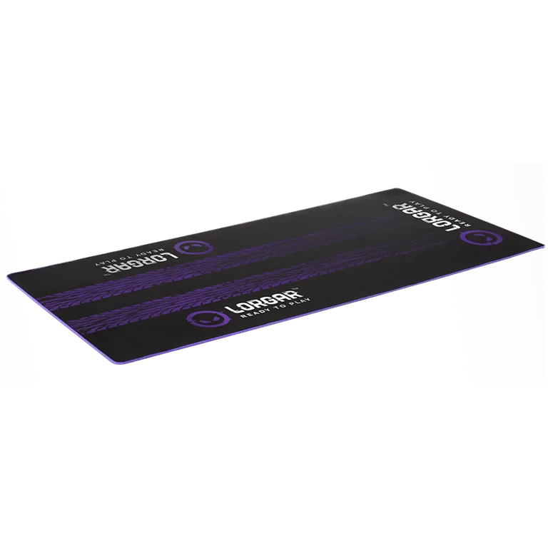 Гейминг постелка за под Lorgar RX1FM Advanced, 1700x700x3 мм, черно/лилаво, подсилени ръбове