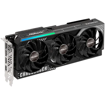 ASROCK Video Card AMD Radeon RX 9070 XT Challenger 16GB GDDR6 256-bit, 1x HDMI, 3x DP, 2x 8-pin PWR connector, PCIe 5.0 x16, recommended PSU 800W, 290 x 23 x 56 mm, 2.8-slot, 90-GA61ZZ-00UANF