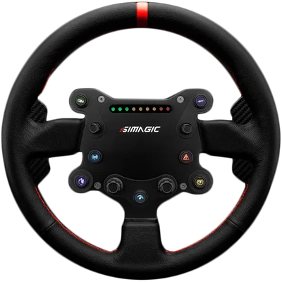 SIMAGIC GT Sport Steering Wheel, Shifter Paddles, Leather. S201