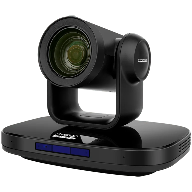 Видеоконферентна PTZ камера Prestigio Solutions Alpha 4K UHD, 8.4 MP, AI, PoE, HDMI 2.0, USB 3.0, RJ45, 3G-SDI, черен