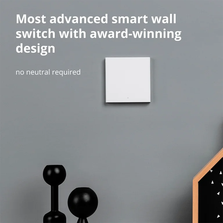 Смарт стенен ключ AQARA – WS-EUK01, ZigBee, 1 бутон, бял