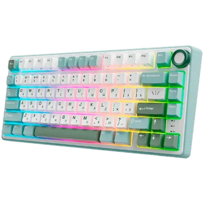 ROYAL KLUDGE R75 Sky Cyan Gaming Keyboard K silver switch
