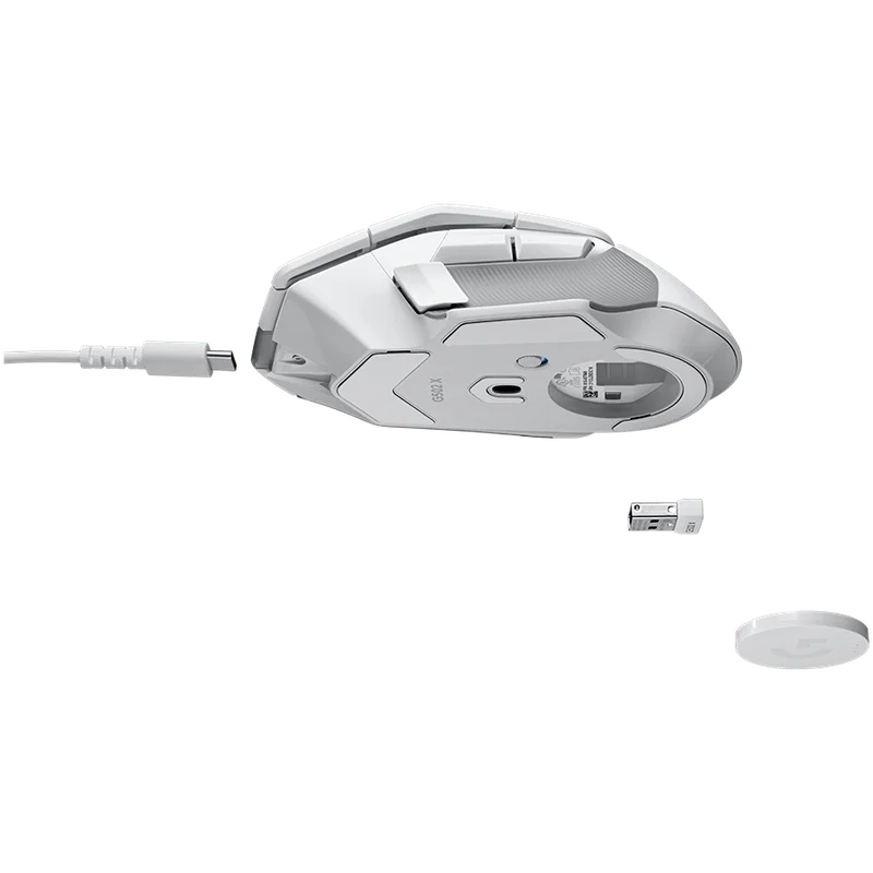 Гейминг мишка Logitech G502 X LIGHTSPEED Бял, безжична, 2.4GHz