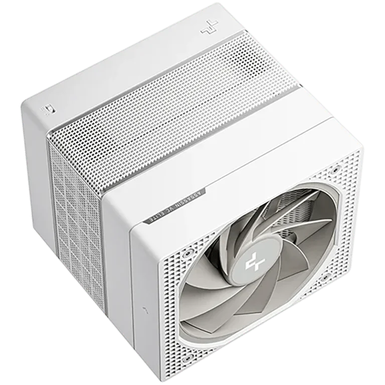 Охладител за процесор DeepCool ASSASSIN VC ELITE WH R-ASN4-WHNVNN-GJD, бял, 1x120мм + 1x140мм вентилатори, Vapor Chamber, 7 топлинни тръби