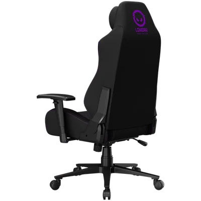 LORGAR CHA41, Ergonomic Gaming Chair Advanced, premium anti-stain fabric, Black/purple