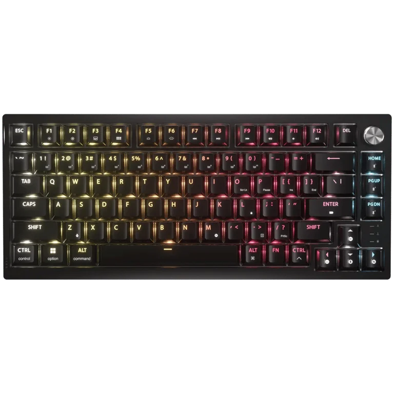 Гейминг клавиатура CORSAIR K65 Plus Wireless Tactile 75% RGB, механична, безжична, черен