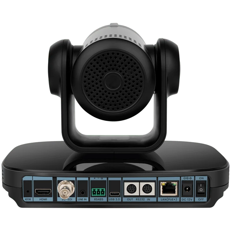 Видеоконферентна PTZ камера Prestigio Solutions Alpha 4K UHD, 8.4 MP, AI, PoE, HDMI 2.0, USB 3.0, RJ45, 3G-SDI, черен