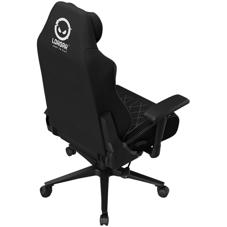 LORGAR CHA41, Ergonomic Gaming Chair Advanced, premium anti-stain fabric, Black/white