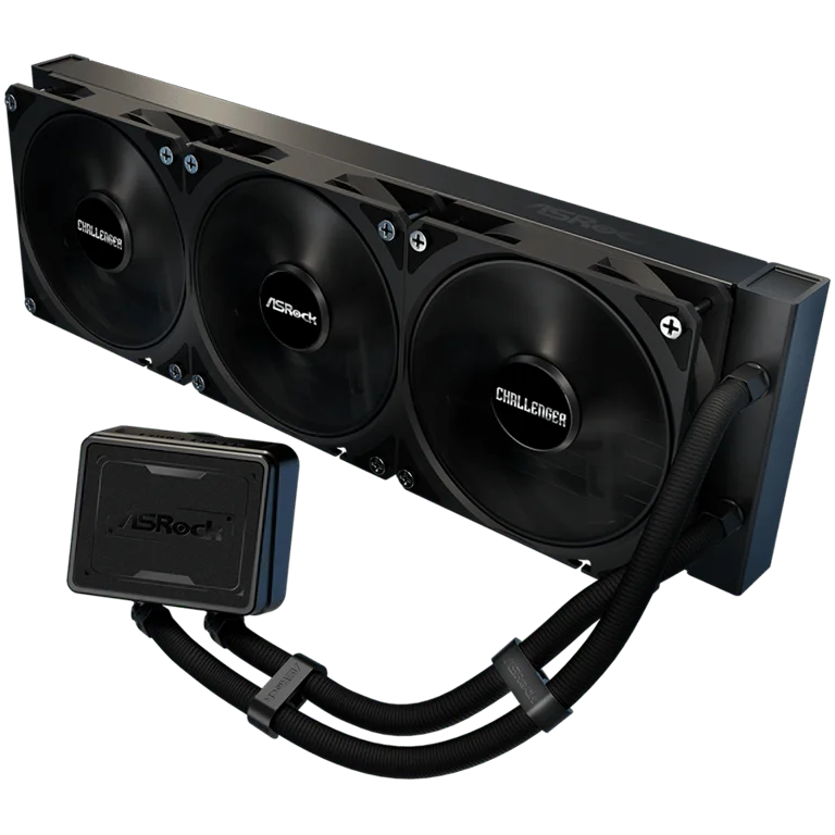 Asrock Challenger Pure 360, AiO liquid cooler, 360 mm radiator, AM5, AM4, LGA1851, LGA1700, 90-ACLA36-BDKGA6, 6Y