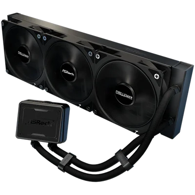 Asrock Challenger Pure 360, AiO liquid cooler, 360 mm radiator, AM5, AM4, LGA1851, LGA1700, 90-ACLA36-BDKGA6, 6Y