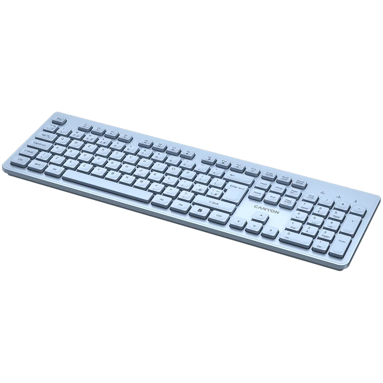 CANYON keyboard HKB-W01 UK/US AAA Wireless Blue