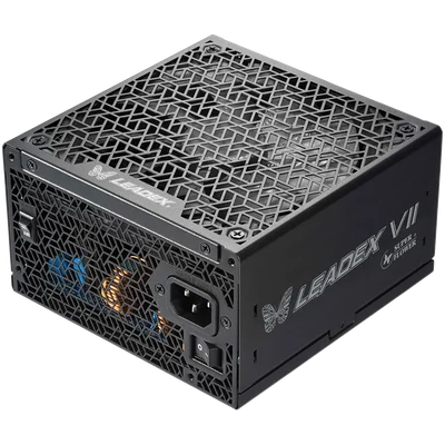 Super Flower Leadex VII XG 1300W ATX 3.1, 80 Plus Gold, Fully Modular, Flat Cables, 140mm Fan, 150mmx150mmx86mm, 10 Year Warranty