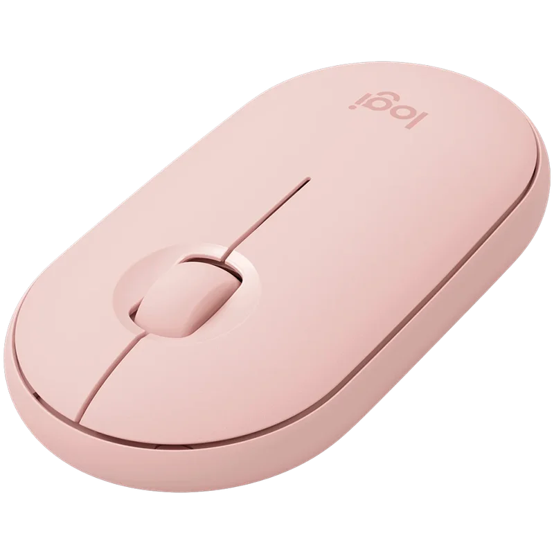 LOGITECH M350S Pebble 2 Bluetooth Mouse - TONAL ROSE