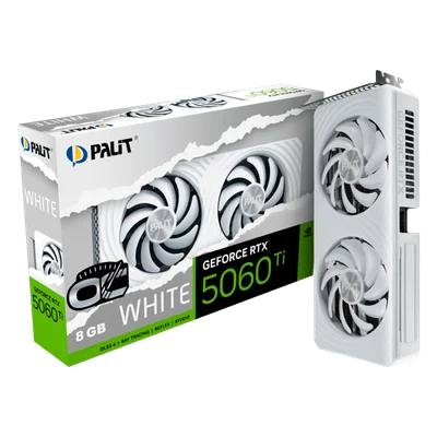 Видео карта PALIT GeForce RTX 5060 Ti White OC NE7506TU19P1-GB2062M 8GB GDDR7 128 bit