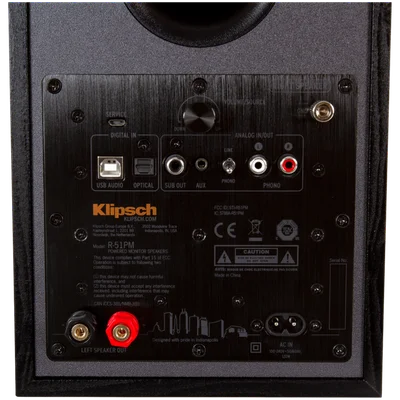Тонколони Klipsch Reference R-51PM, активни, стерео, черни