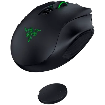 Гейминг мишка RAZER – Naga V3 Pro, безжична и кабелна, Razer Focus Pro 50K, 50000 dpi, програмируеми бутони, черна