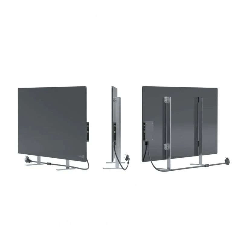 Отоплителен уред AENO – AGH0005S, 700W, закалено стъкло, инфрачервено+конвекция, сив