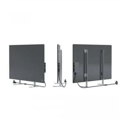 Отоплителен уред AENO – AGH0005S, 700W, закалено стъкло, инфрачервено+конвекция, сив