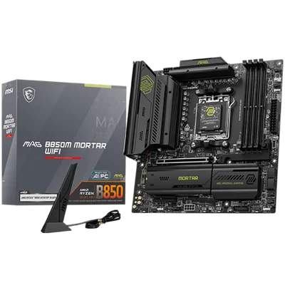 Дънна платка MSI B850M MORTAR WIFI, Socket AM5, mATX, DDR5, Wi-Fi 7