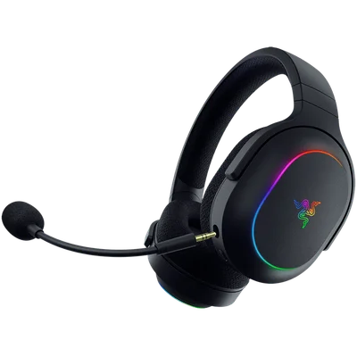 Razer Barracuda X Chroma, Gaming Headset, Black, Oval Ear Cushions, 2.4 GHz Wireless / Bluetooth, Breathable Fabric with Memory Foam Cushions, Detachable Razer™ HyperClear Cardioid Mic, 7.1 Surround sound: Only available on Windows 10 64-bit (or higher)