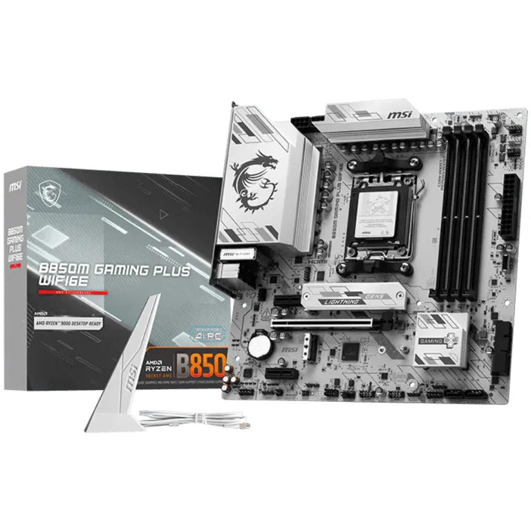 Дънна платка MSI – B850M GAMING PLUS WIFI6E, Micro ATX, Socket AM5, DDR5, Wi-Fi 6E