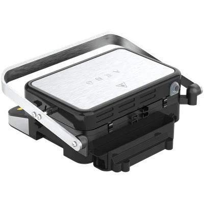 AENO ''Electric Grill EG5: 2000W, 2 heating modes - Lower Grill, Both Grills, 6 preset programs, Defrost, Max opening angle -180°, Temperature regulation, Timer, Removable double-sided plates, Plate size 320*220mm''