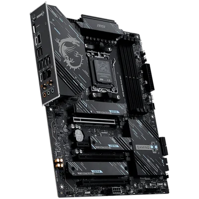 MSI X870E GAMING PLUS WIFI, ATX, Socket AM5, 4x DDR5 Dual Channel DDR5 up to 8200(OC)MHz, 3x PCIe x16 slot, 3x M.2 slot, 4x USB 2.0, 2x USB 5Gbps, 2x USB 10Gbps, 1x 20Gbps Type-C, 1x 40Gbps Type-C, HDMI, 7.1 HD Audio, 5G LAN, WiFI 7, BT, 3Y