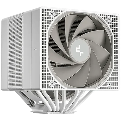 Охладител за процесор DeepCool ASSASSIN VC ELITE WH R-ASN4-WHNVNN-GJD, бял, 1x120мм + 1x140мм вентилатори, Vapor Chamber, 7 топлинни тръби