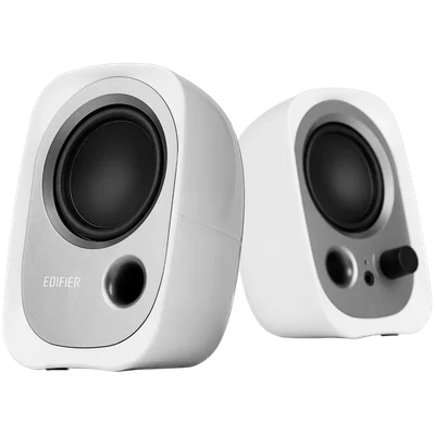 Тонколони Edifier – R12U, 2.0, USB, AUX, 2.25", 4W, бели