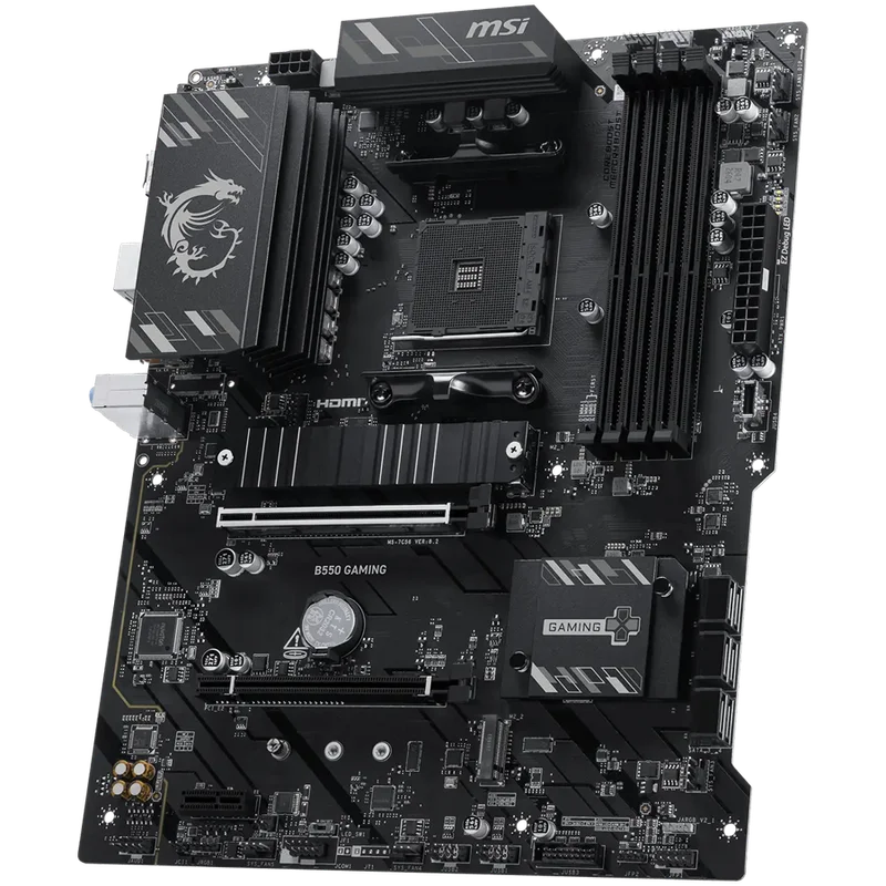 Дънна платка MSI – B550 GAMING, ATX, Socket AM4, DDR4, 2x PCIe x16, 2x M.2