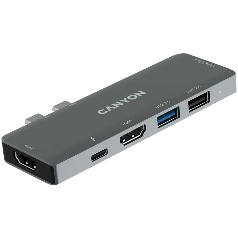CANYON hub DS-5 7in1 Thunderbolt 3 Space Grey