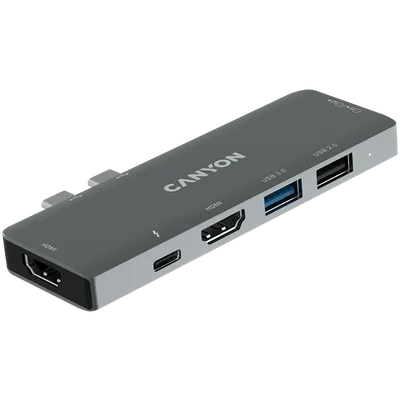CANYON hub DS-5 7in1 Thunderbolt 3 Space Grey