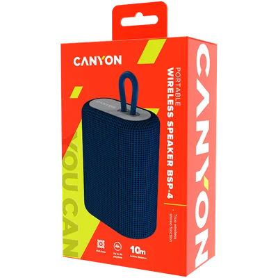 Преносим високоговорител CANYON BSP-4 5W Син Bluetooth 5.0