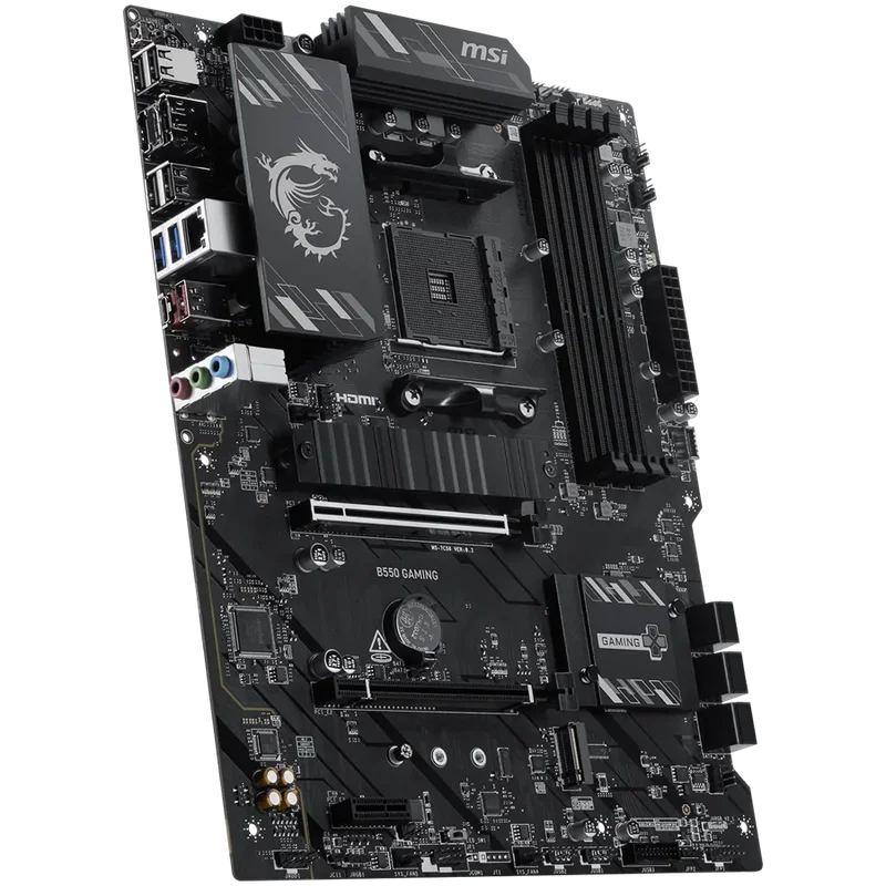 Дънна платка MSI – B550 GAMING, ATX, Socket AM4, DDR4, 2x PCIe x16, 2x M.2