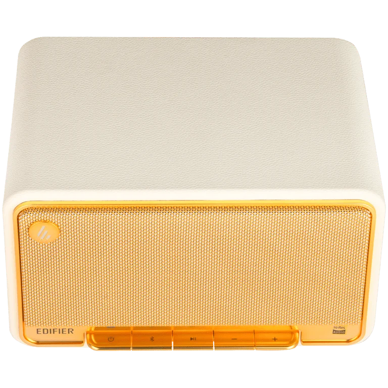 Тонколона Edifier D32 2.1, Bluetooth 5.3, Wi-Fi, AUX, USB-C, 4" мидбас, 2x 1" високочестотни говорители, 60W RMS, Бяла