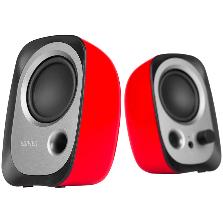 Тонколони Edifier – R12U, 2.0, USB, AUX, 4W, червени