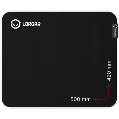Lorgar Legacer 755, Gaming mouse pad, Ultra-gliding surface, Purple anti-slip rubber base, size: 500mm x 420mm x 3mm, weight 0.45kg