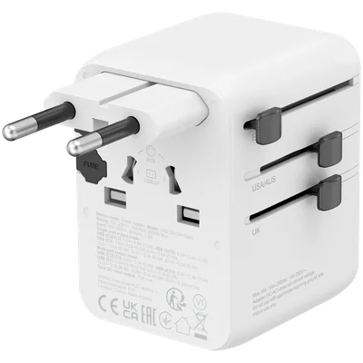 Захранващ адаптер CANYON OnTour 70 EU/UK/US/AUS 70W бял
