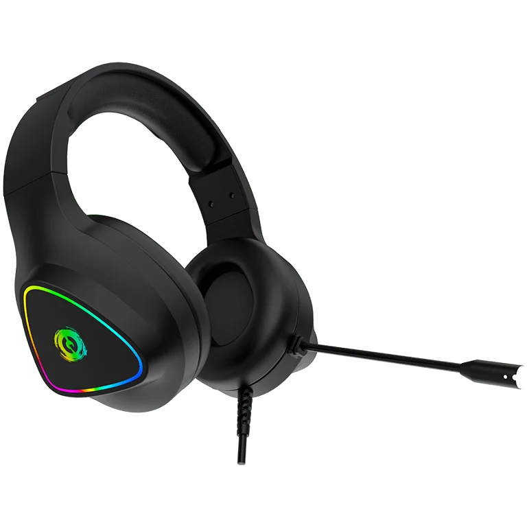 Гейминг слушалки CANYON – Shadder GH-6, 50mm драйвери, RGB подсветка, черни